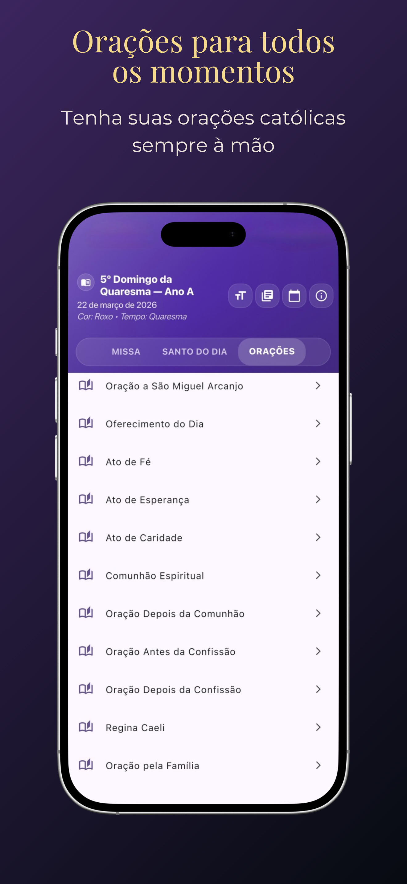 Orações para todos os momentos